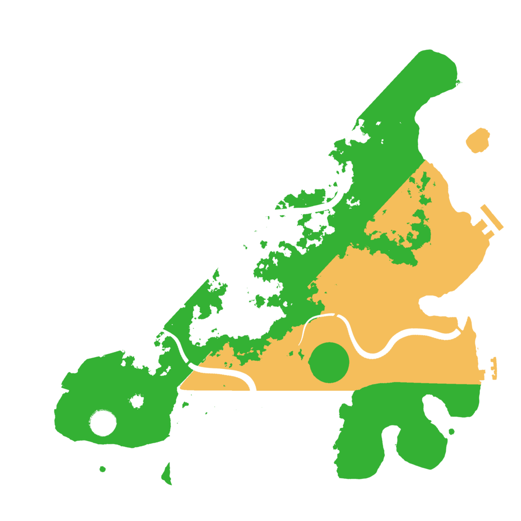 Biome Rust Map: Procedural Map, Size: 3500, Seed: 117509115