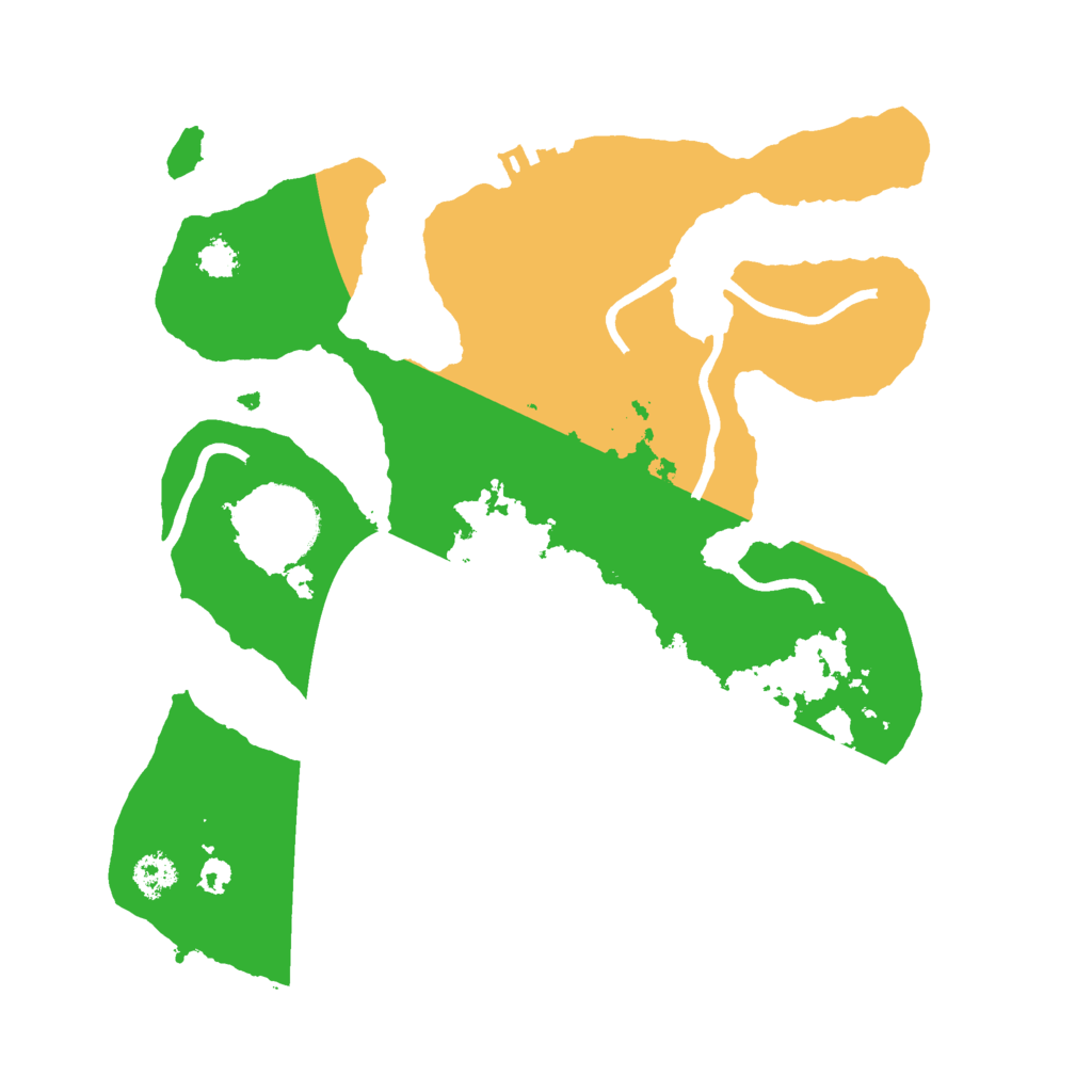 Biome Rust Map: Procedural Map, Size: 2600, Seed: 253546