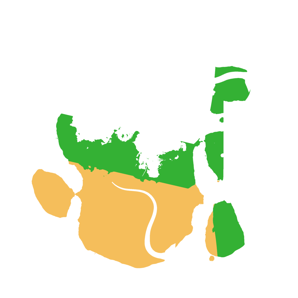 Biome Rust Map: Procedural Map, Size: 2250, Seed: 3054045