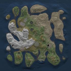 Thumbnail Rust Map: Procedural Map, Size: 3600, Seed: 26286, 16 Monuments