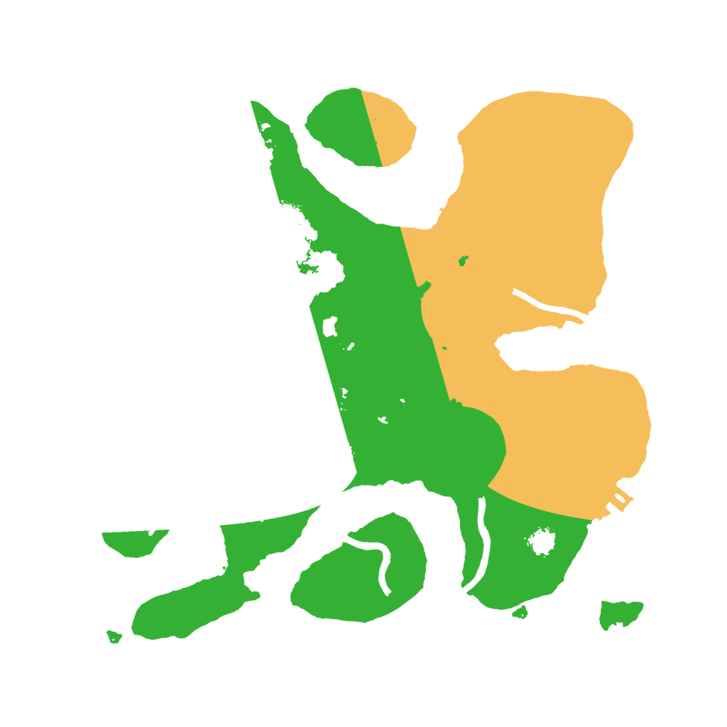 Biome Rust Map: Procedural Map, Size: 2500, Seed: 834590580