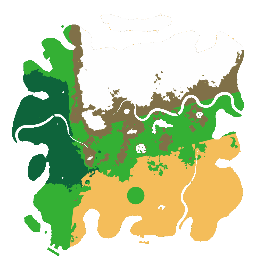 Biome Rust Map: Procedural Map, Size: 4000, Seed: 1