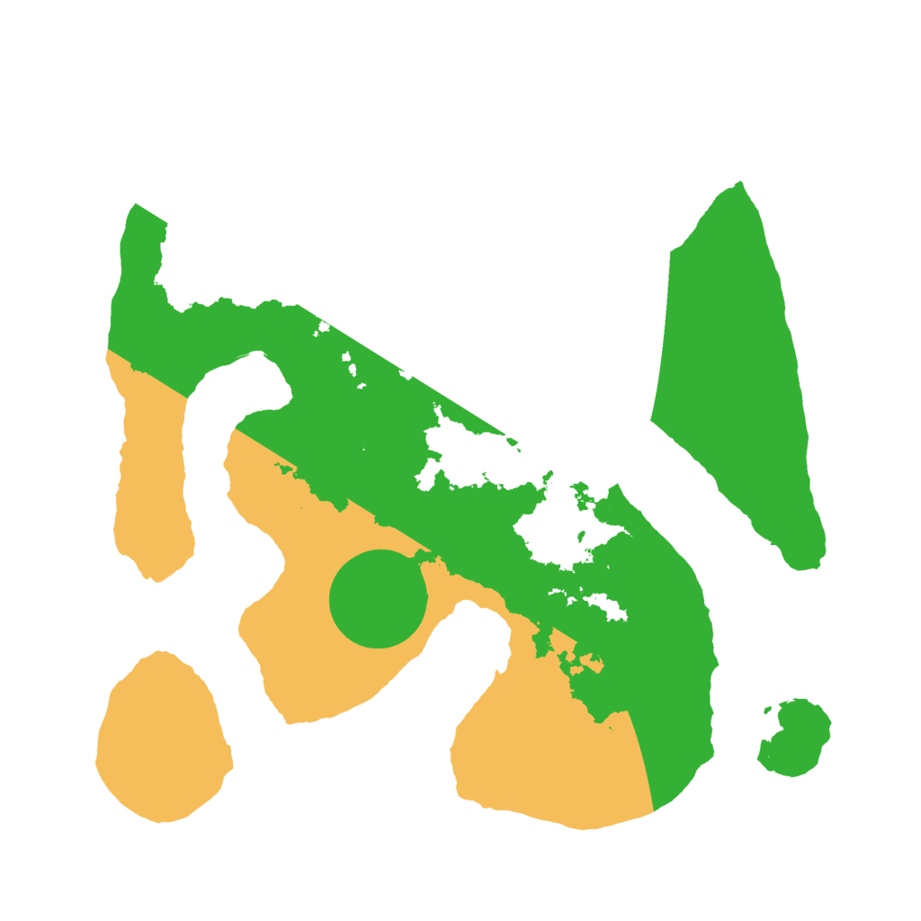 Biome Rust Map: Barren, Size: 2500, Seed: 19286