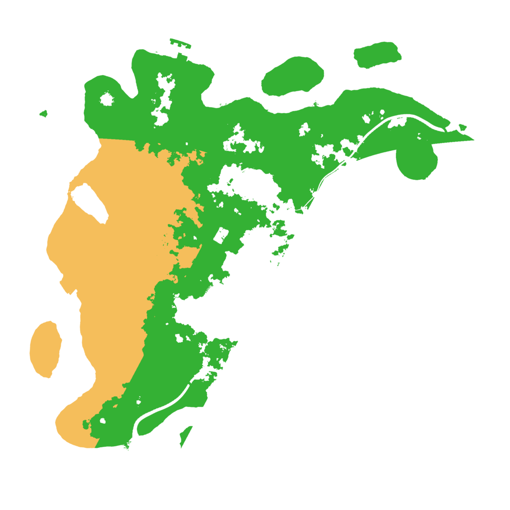 Biome Rust Map: Procedural Map, Size: 3500, Seed: 4200