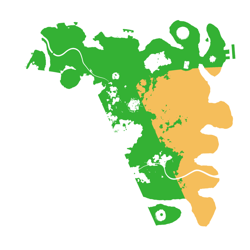 Biome Rust Map: Procedural Map, Size: 3500, Seed: 449858860