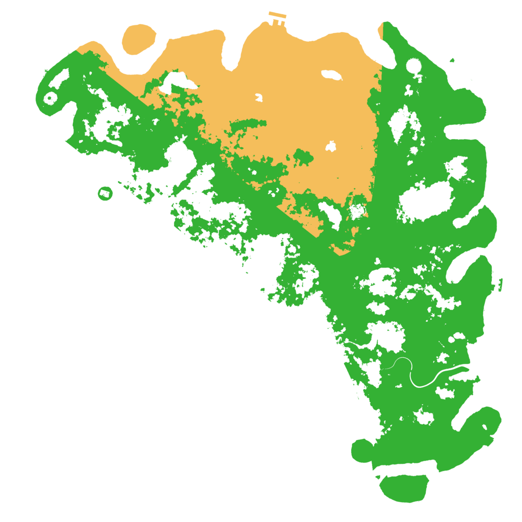 Biome Rust Map: Procedural Map, Size: 6000, Seed: 41174