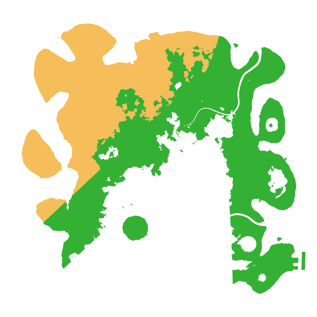 Biome Rust Map: Procedural Map, Size: 3550, Seed: 83444