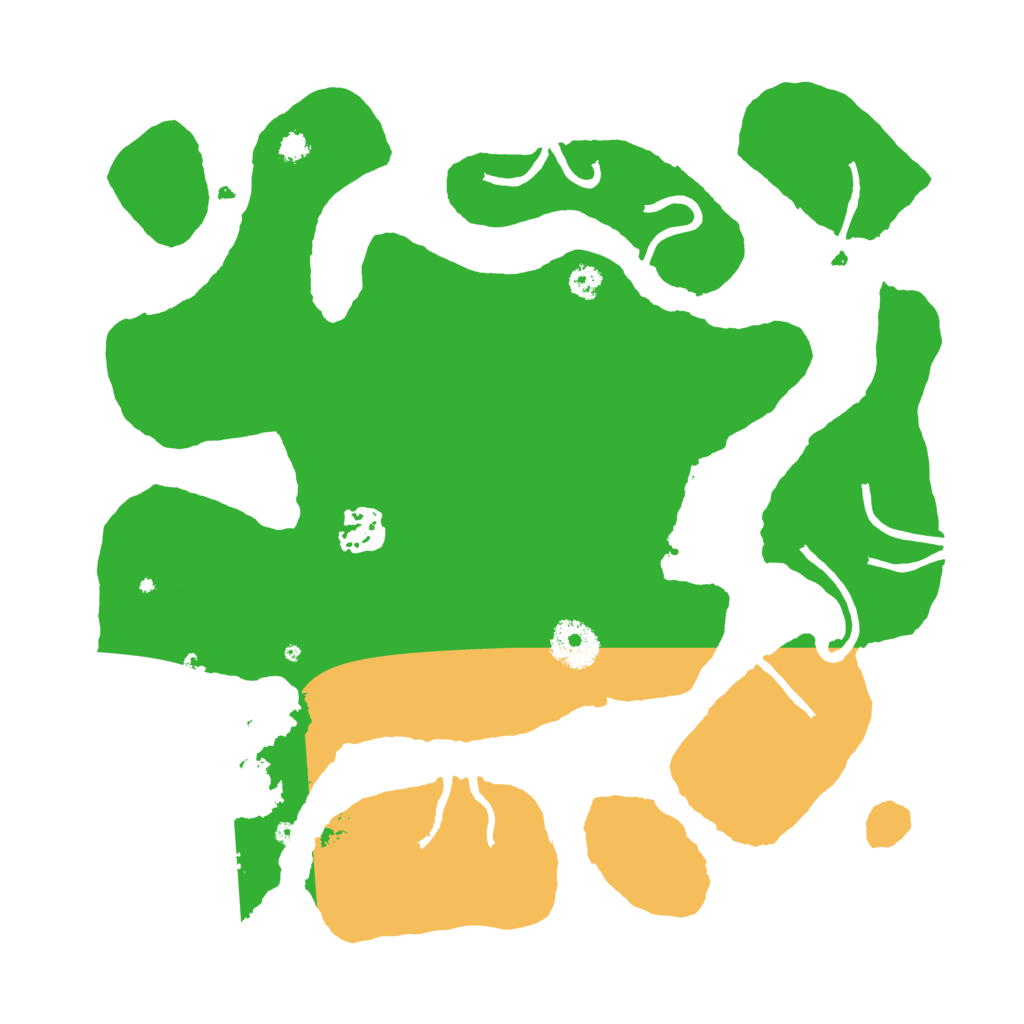 Biome Rust Map: Procedural Map, Size: 3200, Seed: 592589654