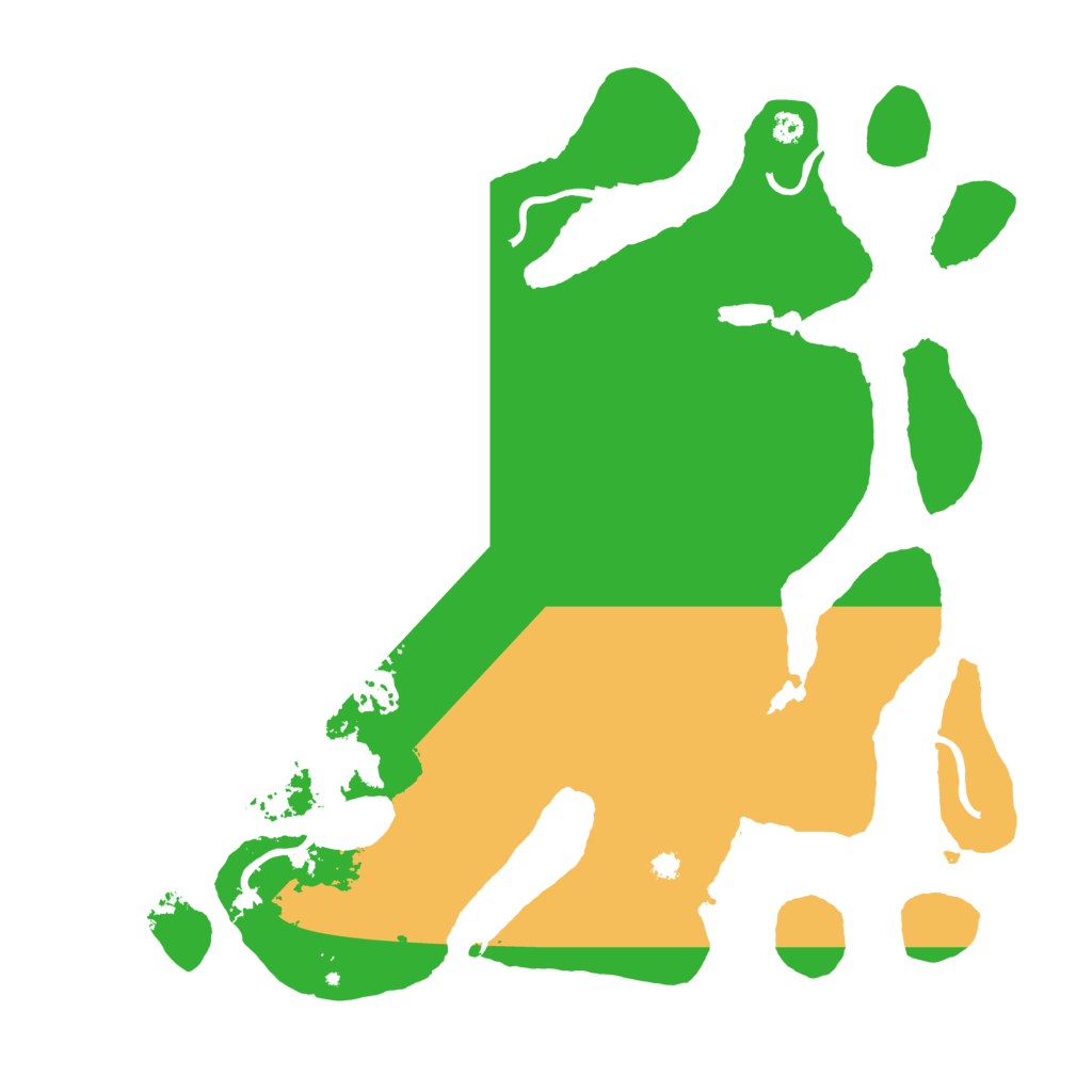 Biome Rust Map: Procedural Map, Size: 3550, Seed: 619844