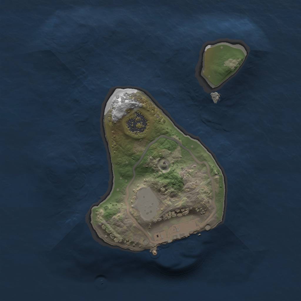 Rust Map: Procedural Map, Size: 1500, Seed: 68457, 5 Monuments