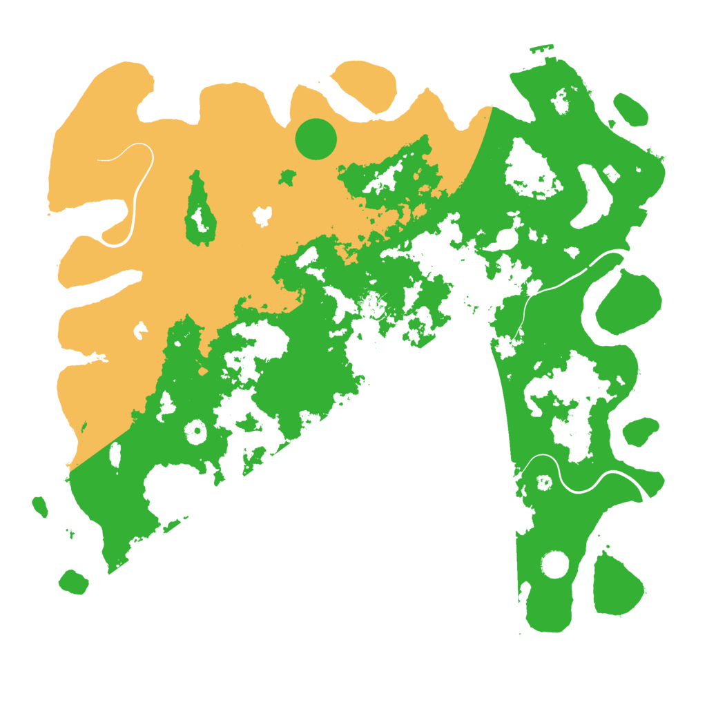 Biome Rust Map: Procedural Map, Size: 4500, Seed: 6969696