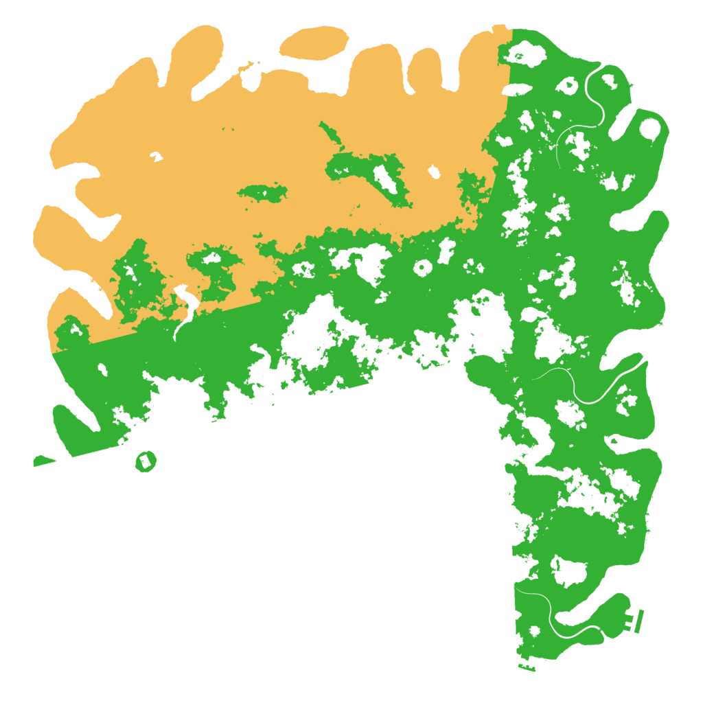 Biome Rust Map: Procedural Map, Size: 6000, Seed: 699620
