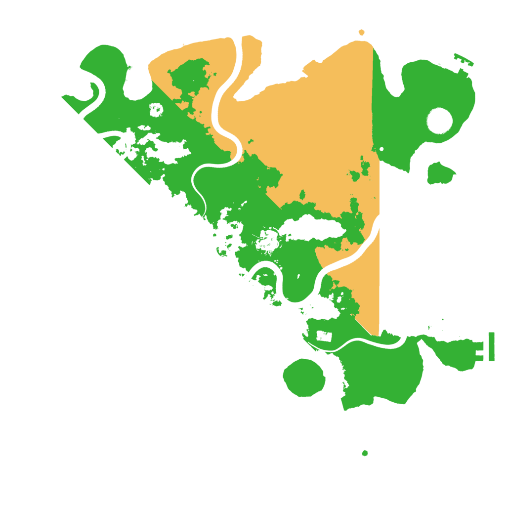 Biome Rust Map: Procedural Map, Size: 3550, Seed: 92178