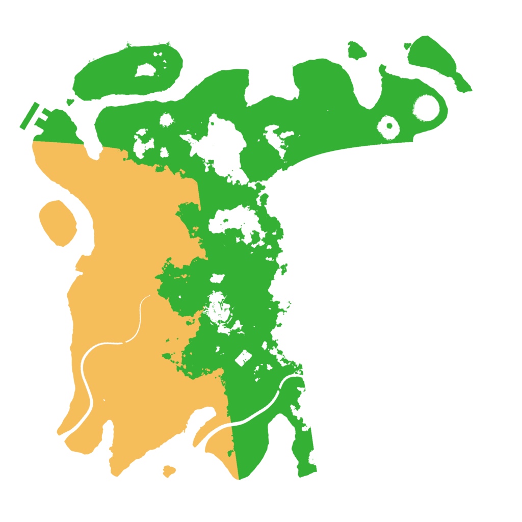 Biome Rust Map: Procedural Map, Size: 3550, Seed: 442531