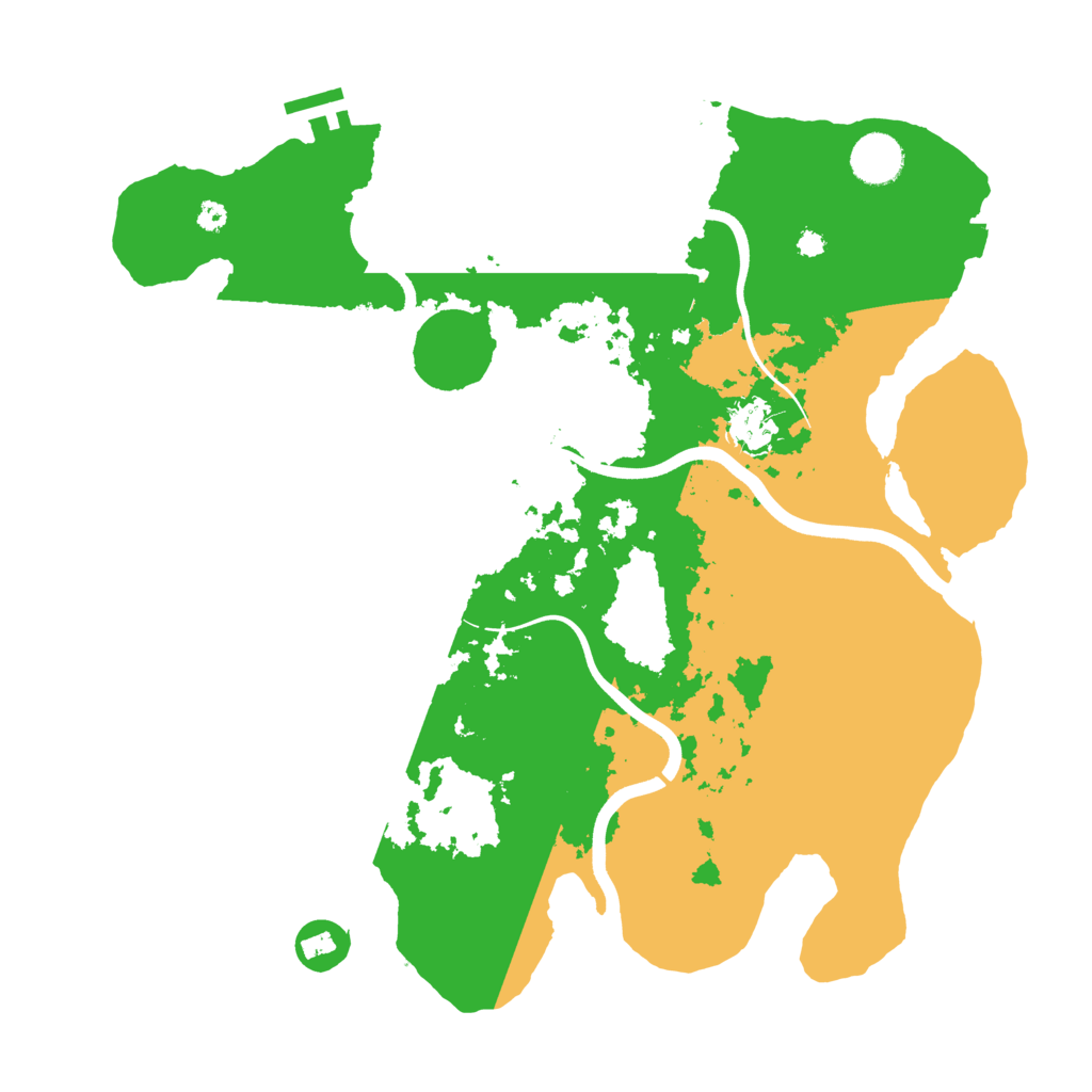 Biome Rust Map: Procedural Map, Size: 3700, Seed: 1599285647