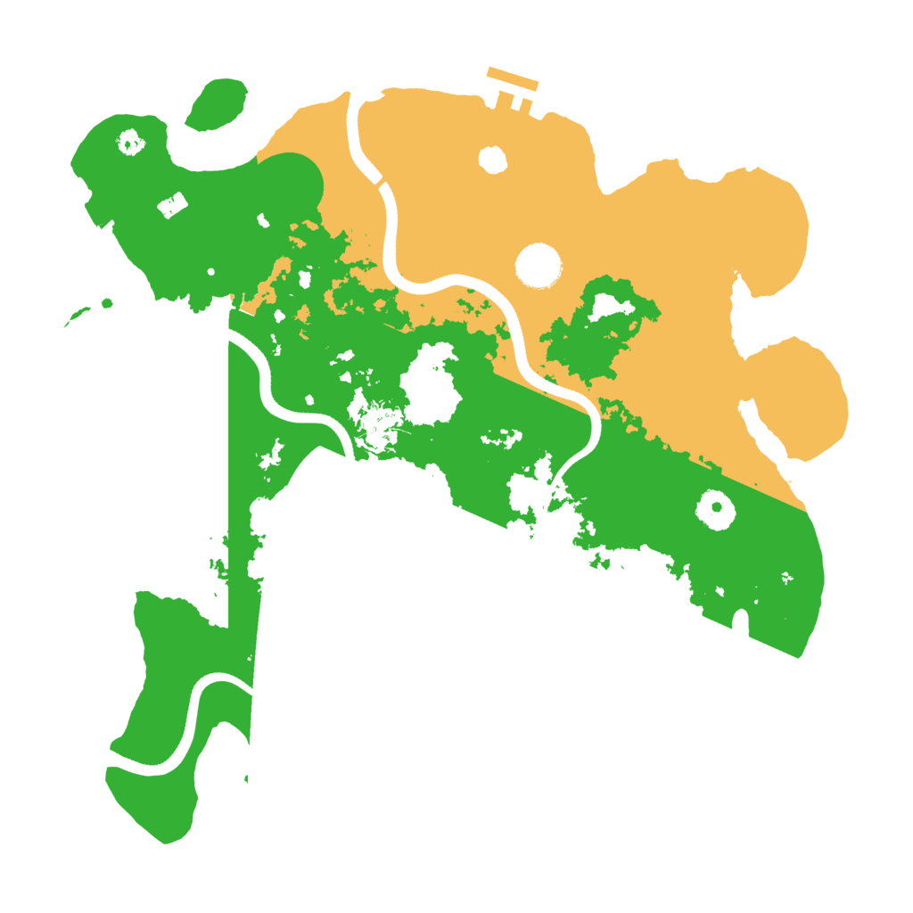 Biome Rust Map: Procedural Map, Size: 3550, Seed: 341281