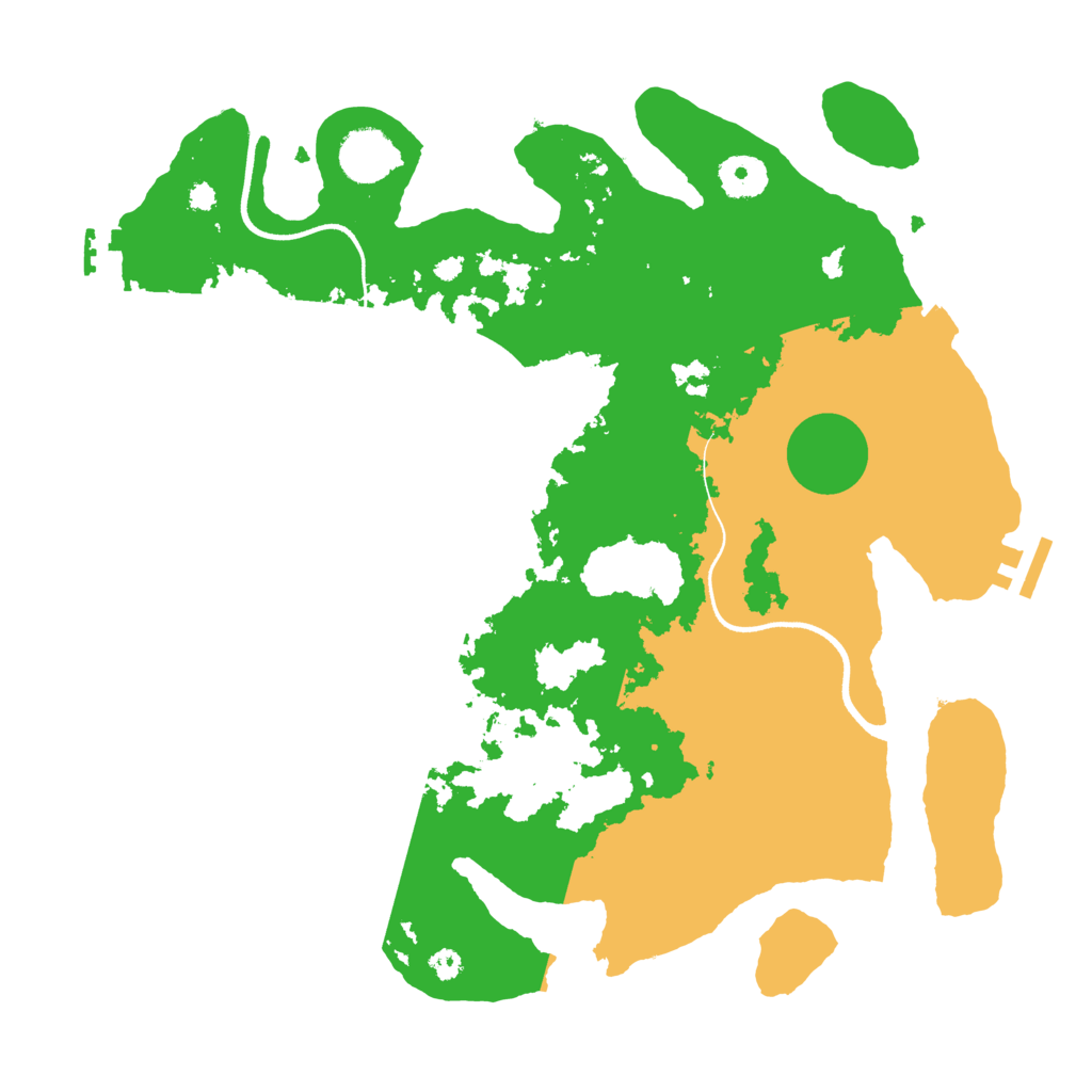 Biome Rust Map: Procedural Map, Size: 3550, Seed: 26301