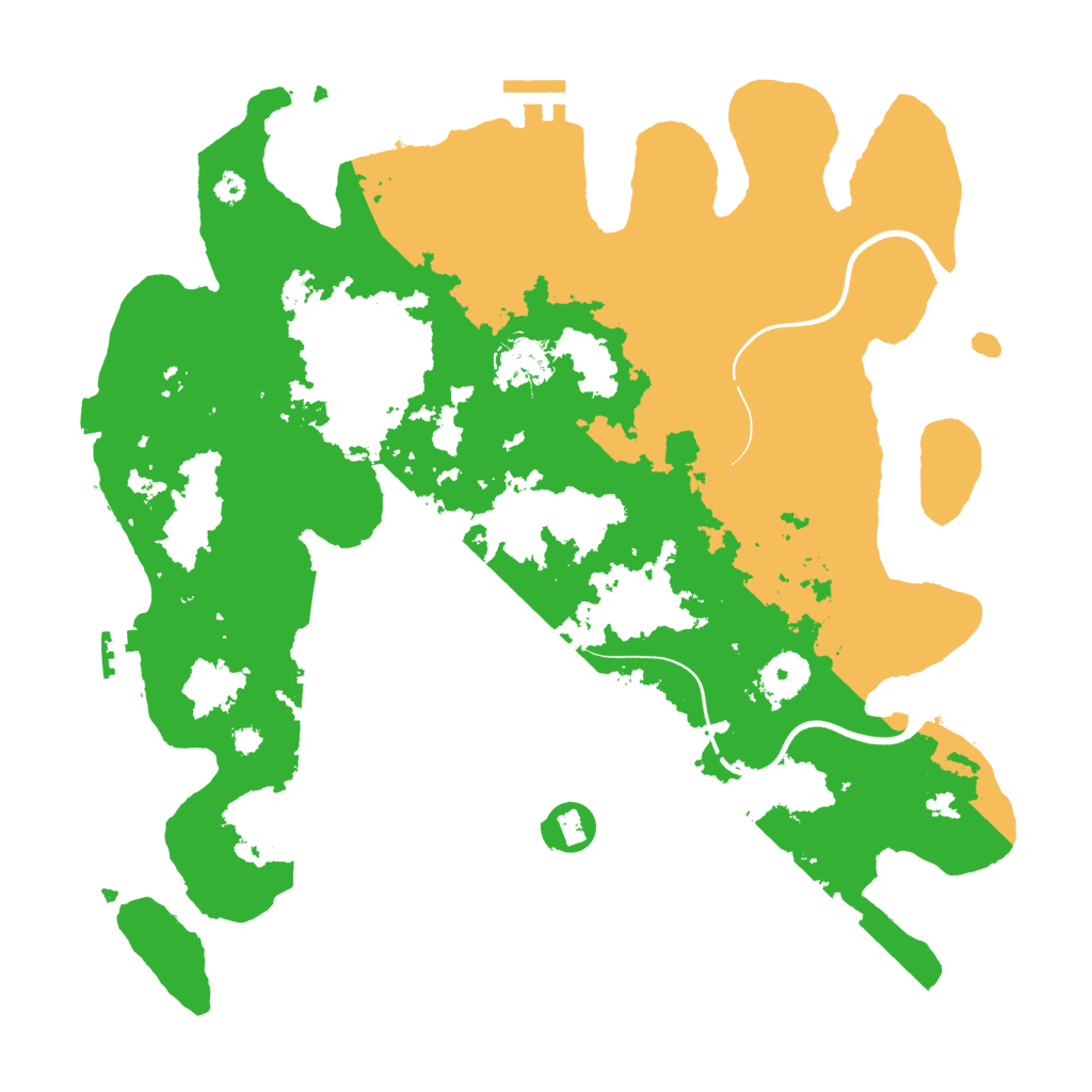 Biome Rust Map: Procedural Map, Size: 3550, Seed: 755997
