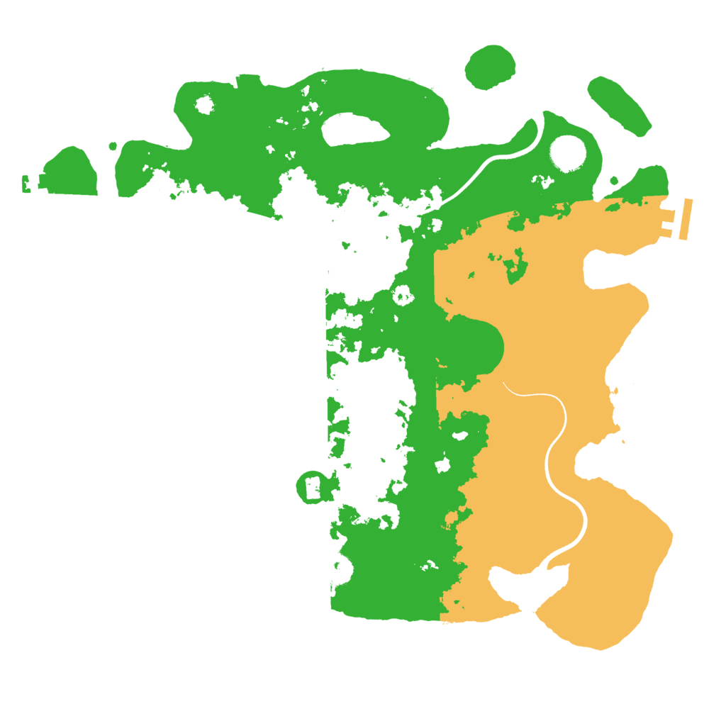 Biome Rust Map: Procedural Map, Size: 3550, Seed: 35483