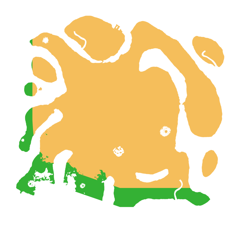 Biome Rust Map: Procedural Map, Size: 3550, Seed: 48660