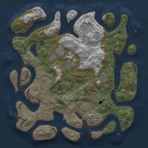 Thumbnail Rust Map: Procedural Map, Size: 4250, Seed: 7446384, 17 Monuments