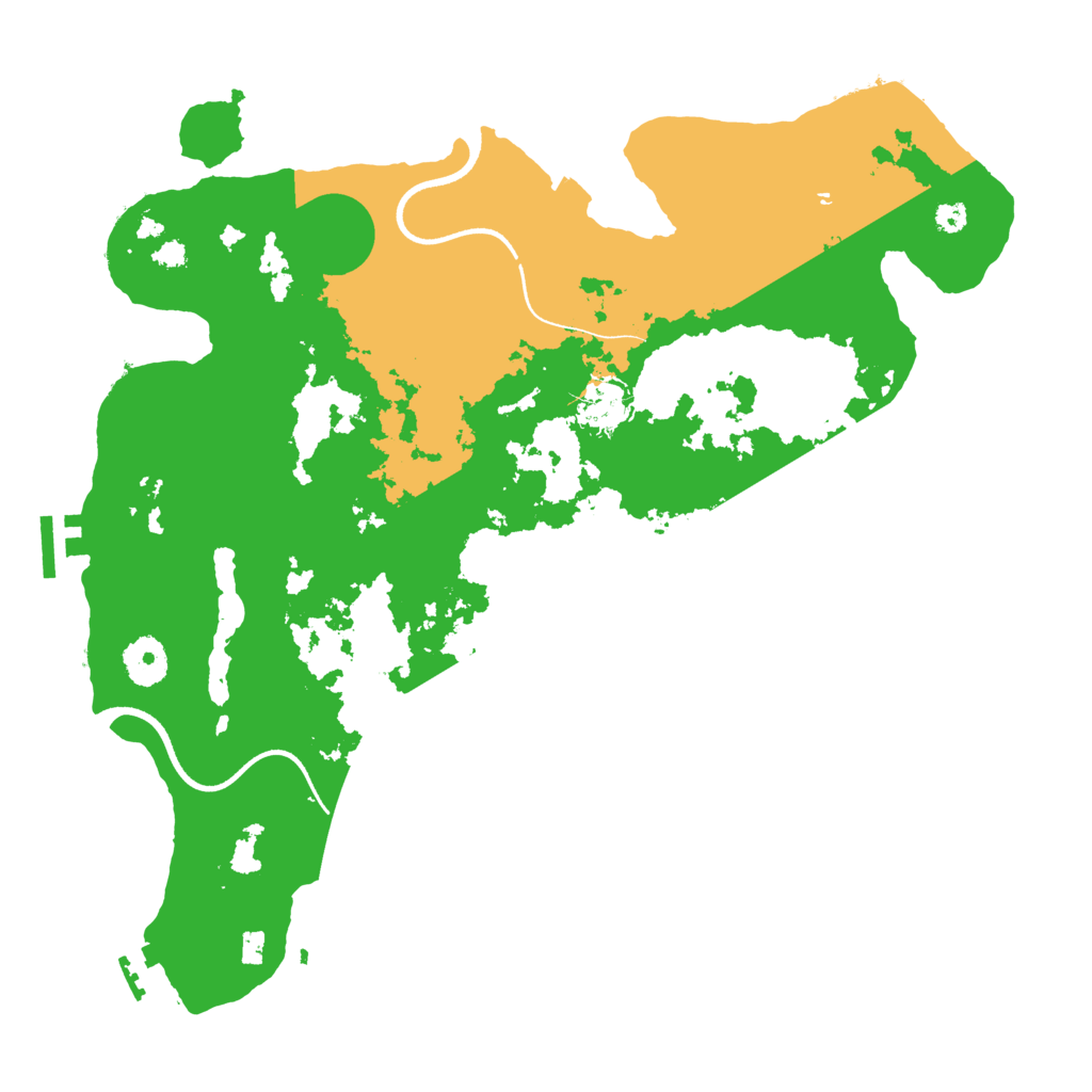 Biome Rust Map: Procedural Map, Size: 3550, Seed: 115386
