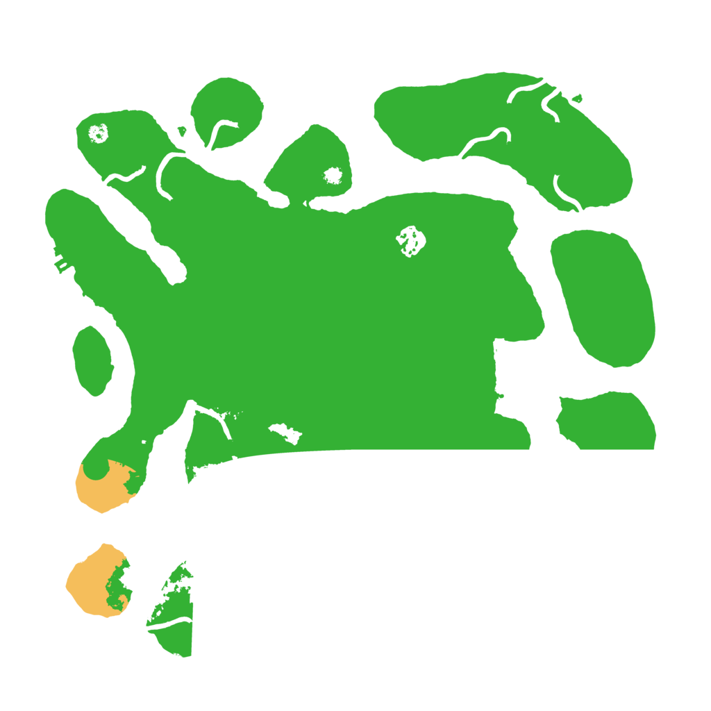 Biome Rust Map: Procedural Map, Size: 3700, Seed: 16346075