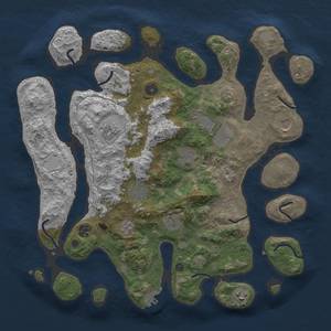 Thumbnail Rust Map: Procedural Map, Size: 4000, Seed: 1920, 16 Monuments