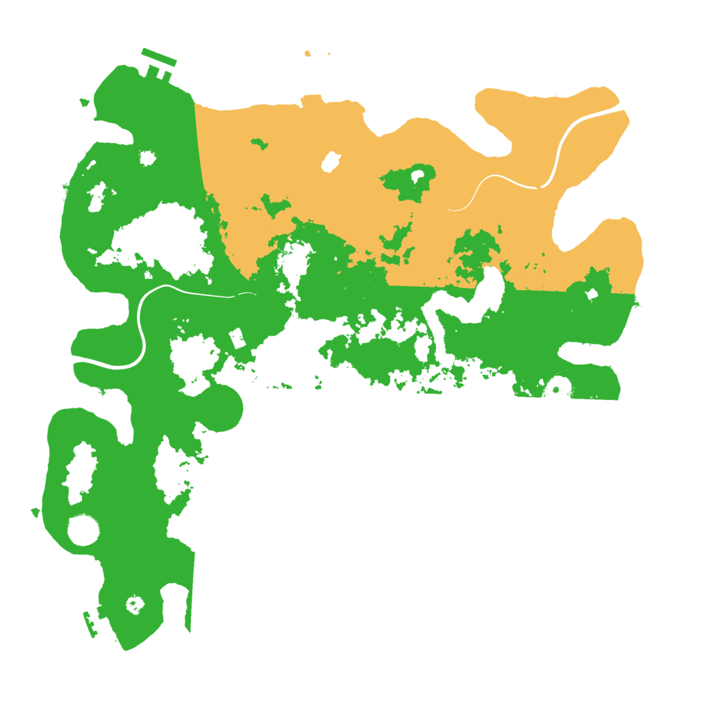 Biome Rust Map: Procedural Map, Size: 4000, Seed: 76655