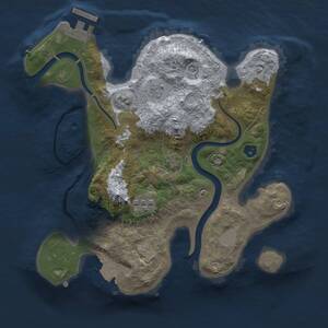 Thumbnail Rust Map: Procedural Map, Size: 2500, Seed: 1, 6 Monuments