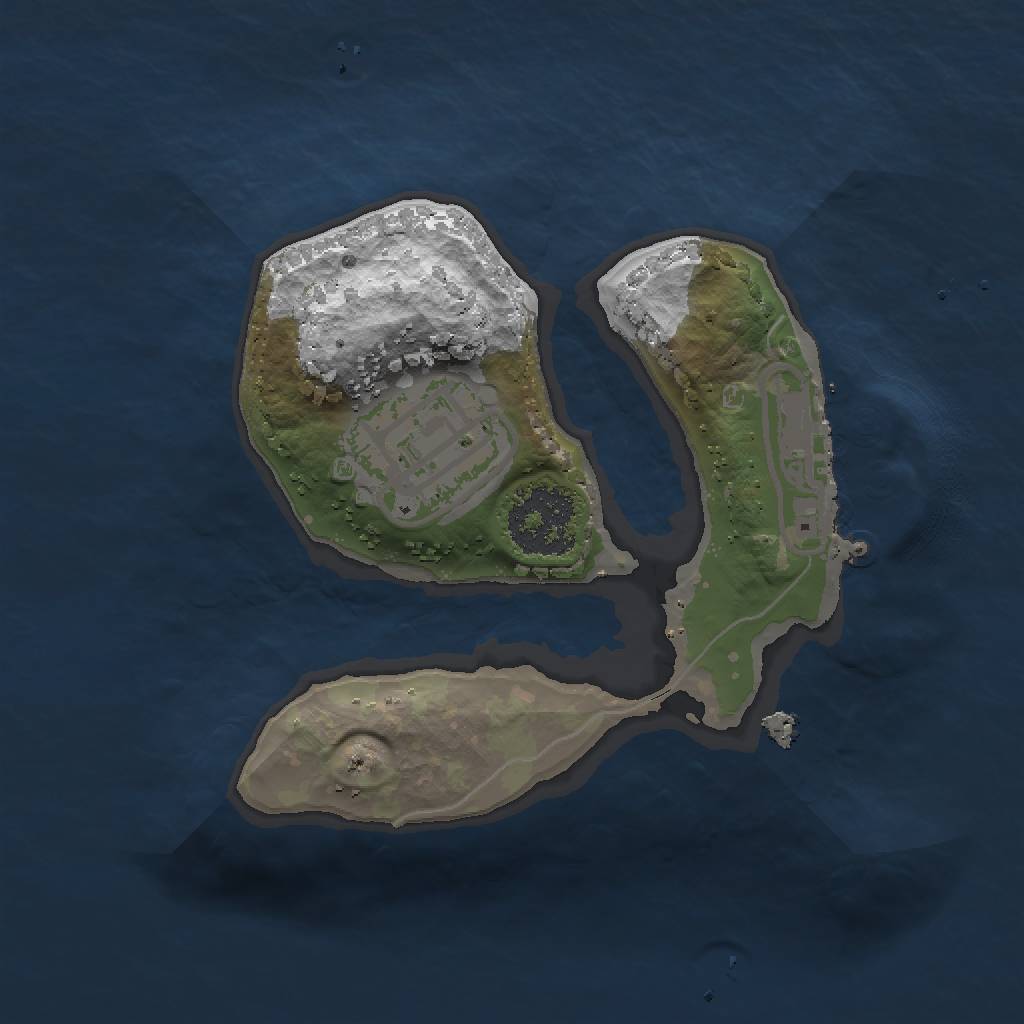 Rust Map: Procedural Map, Size: 1500, Seed: 11, 6 Monuments