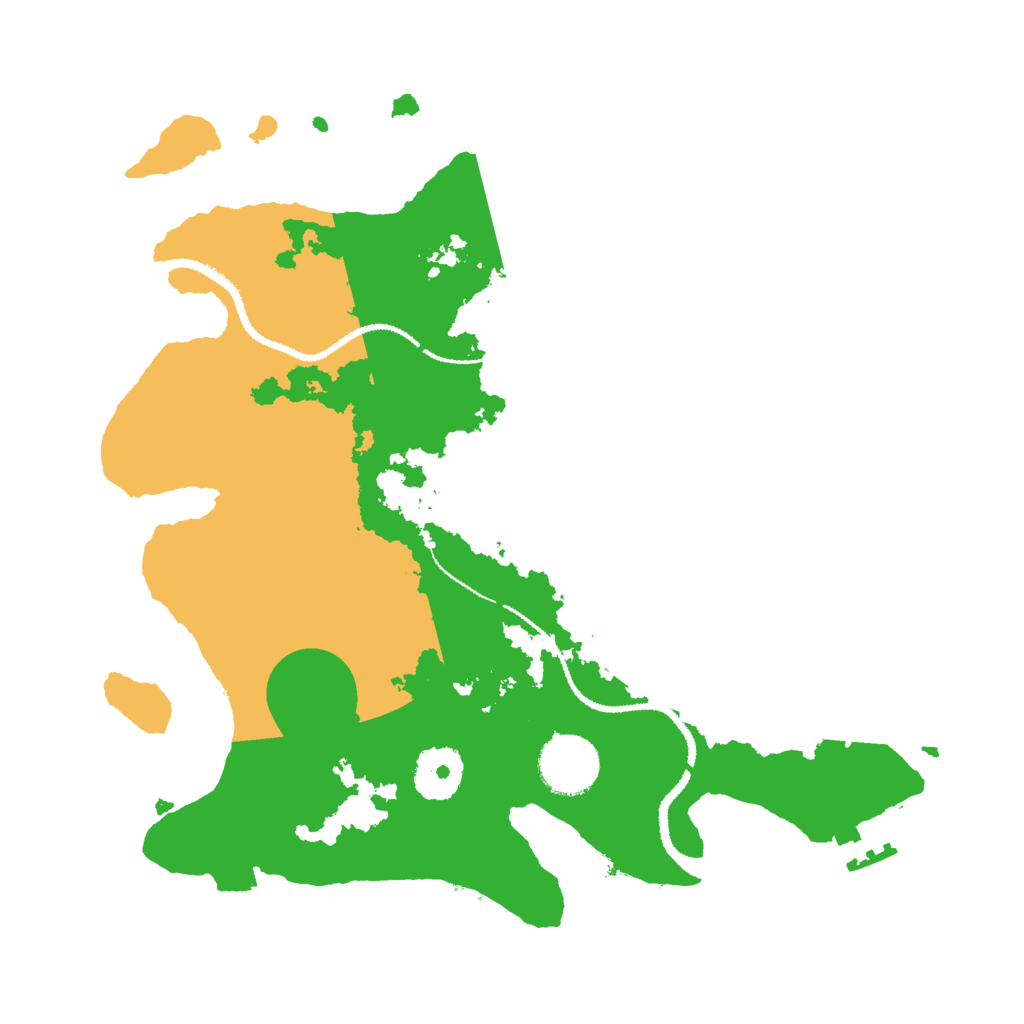 Biome Rust Map: Procedural Map, Size: 3000, Seed: 20220106