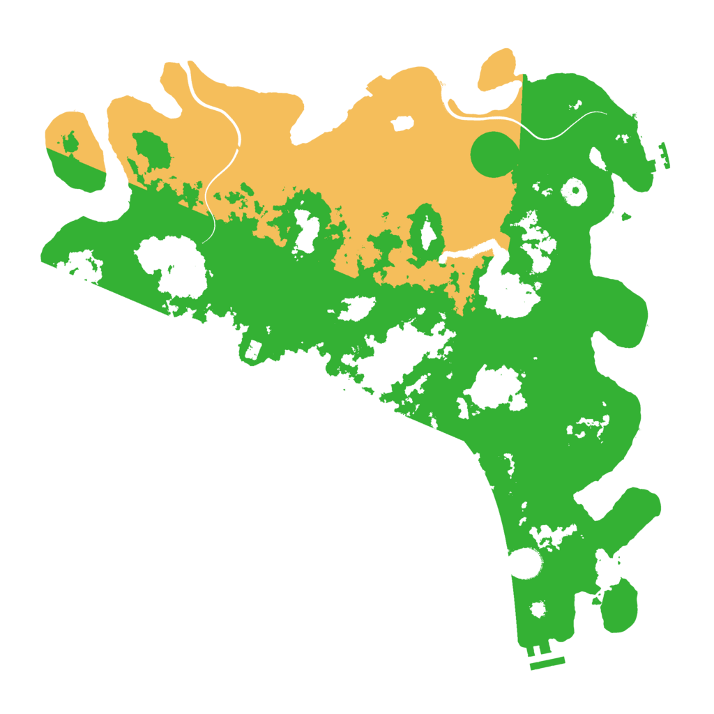 Biome Rust Map: Procedural Map, Size: 4096, Seed: 88888