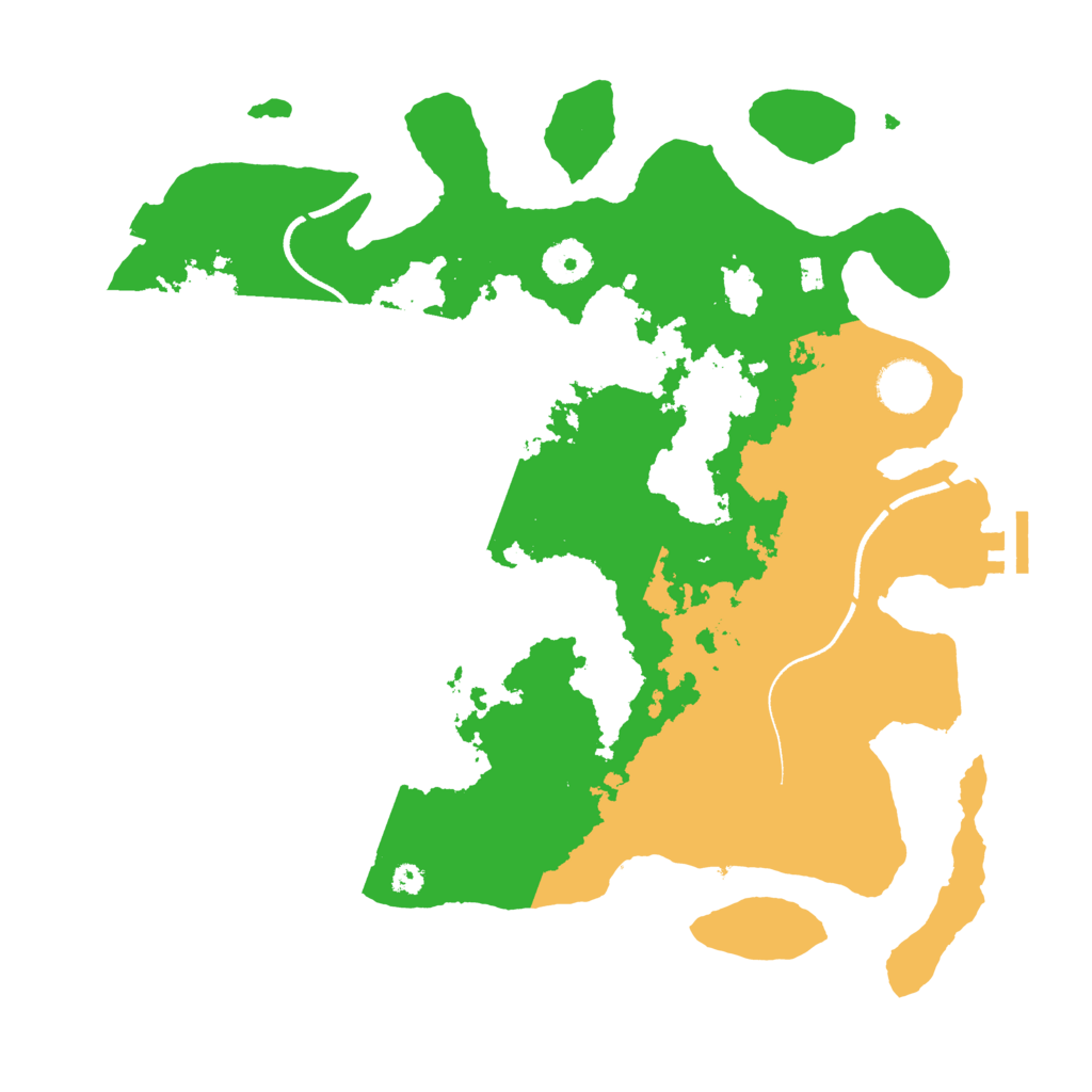 Biome Rust Map: Procedural Map, Size: 3550, Seed: 119618