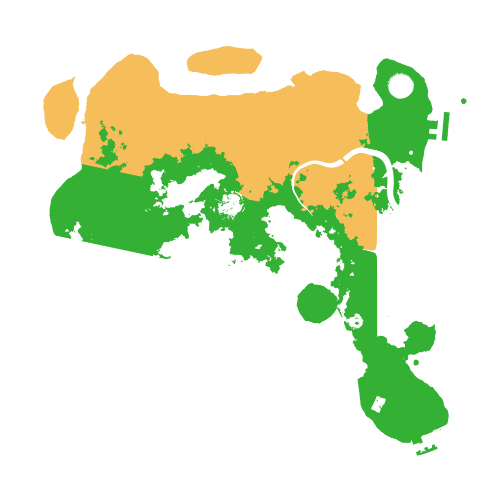 Biome Rust Map: Procedural Map, Size: 3550, Seed: 75892