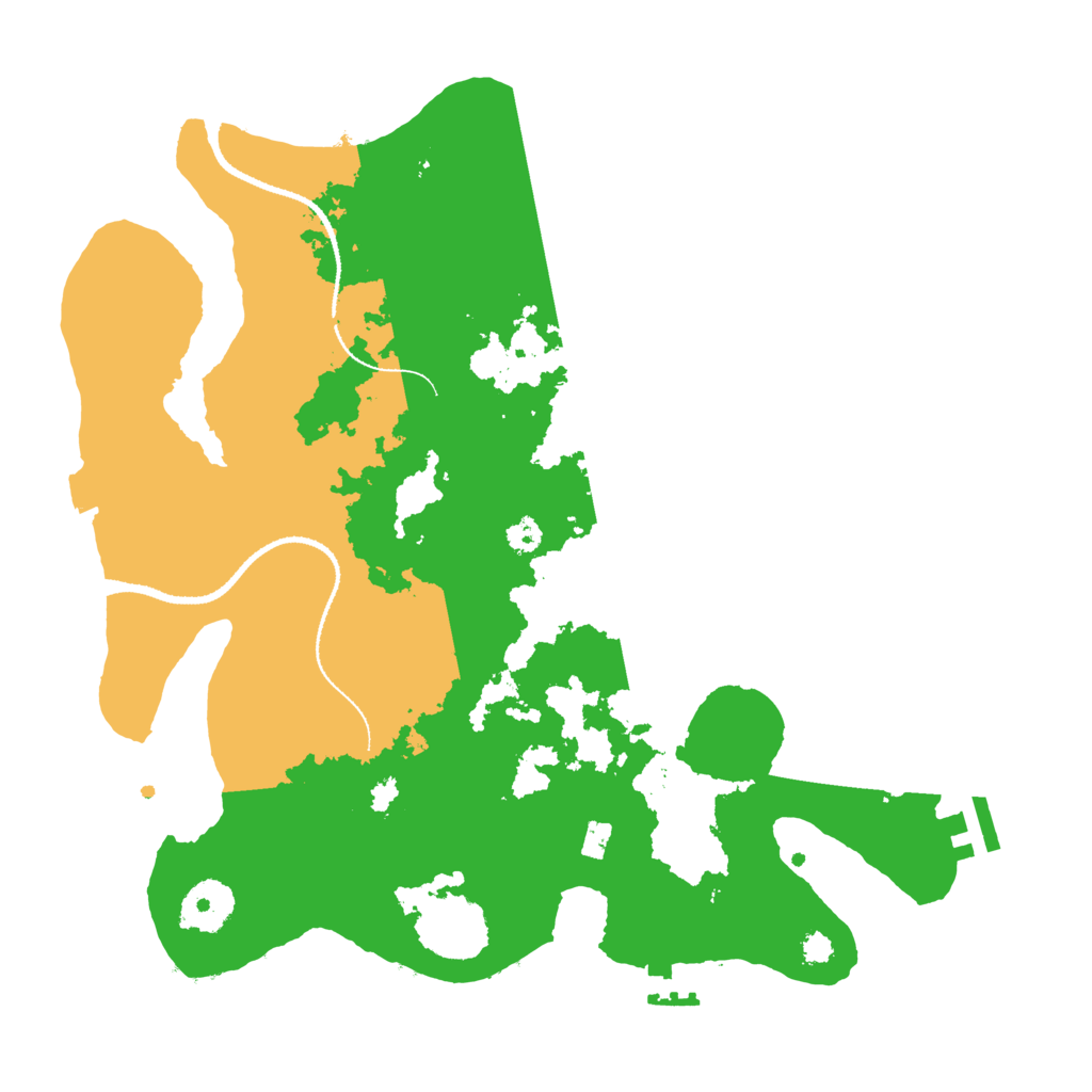 Biome Rust Map: Procedural Map, Size: 3200, Seed: 187
