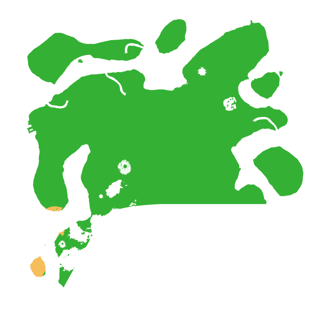 Biome Rust Map: Procedural Map, Size: 3550, Seed: 399523