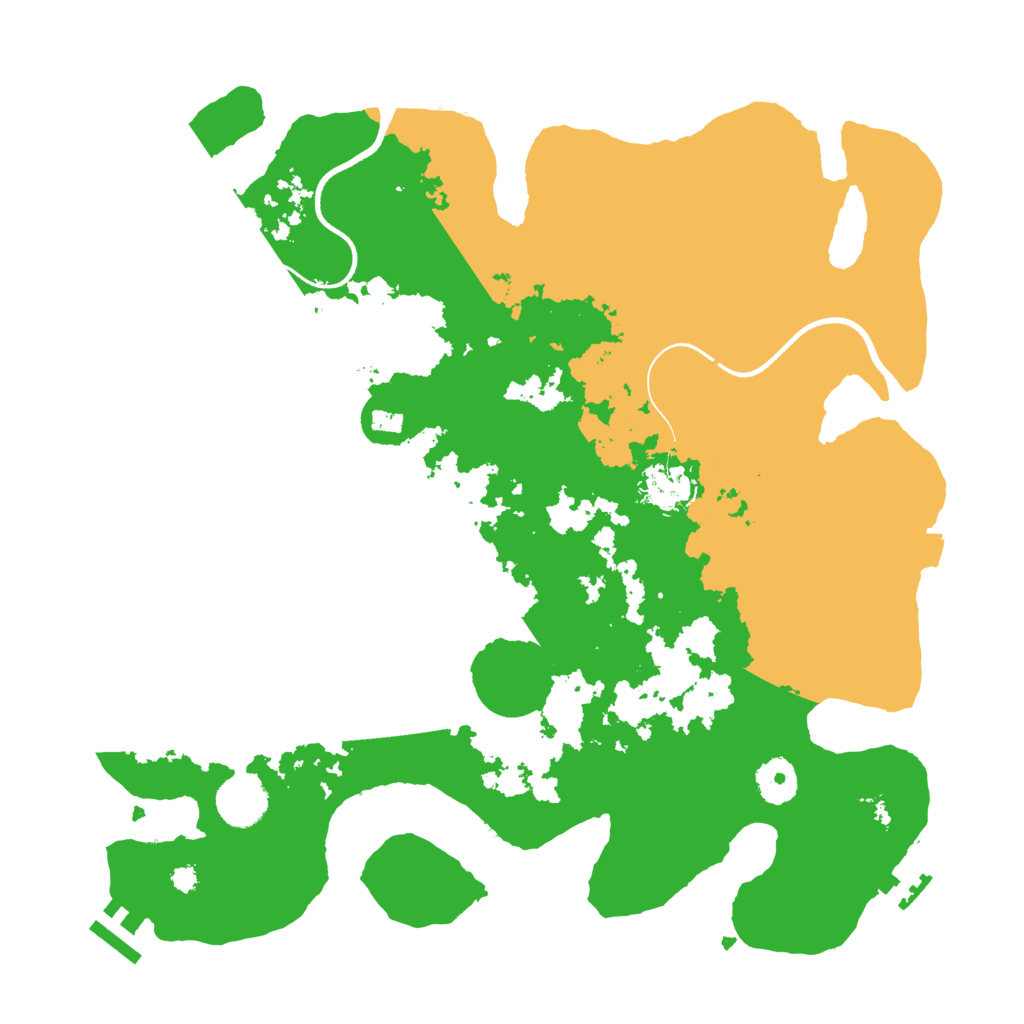 Biome Rust Map: Procedural Map, Size: 3550, Seed: 108659
