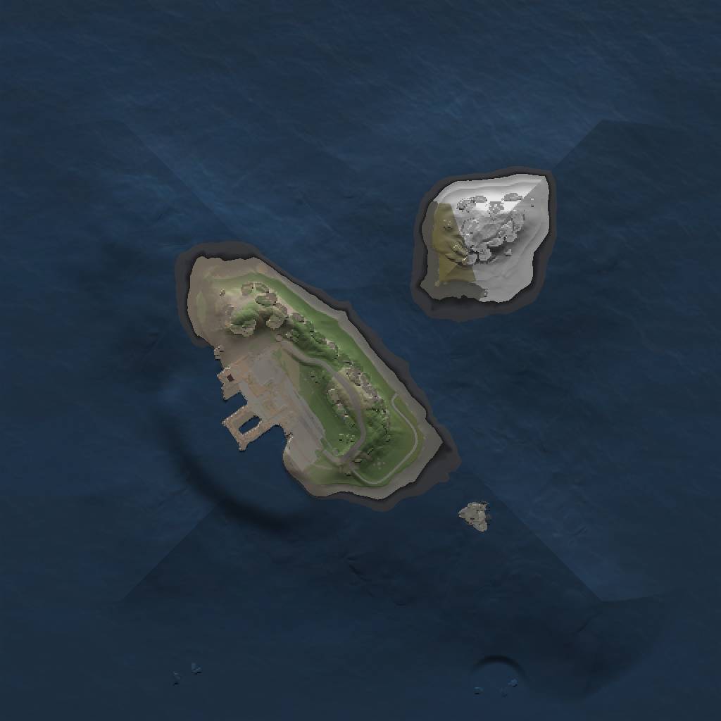 Rust Map: Procedural Map, Size: 1250, Seed: 1006, 4 Monuments