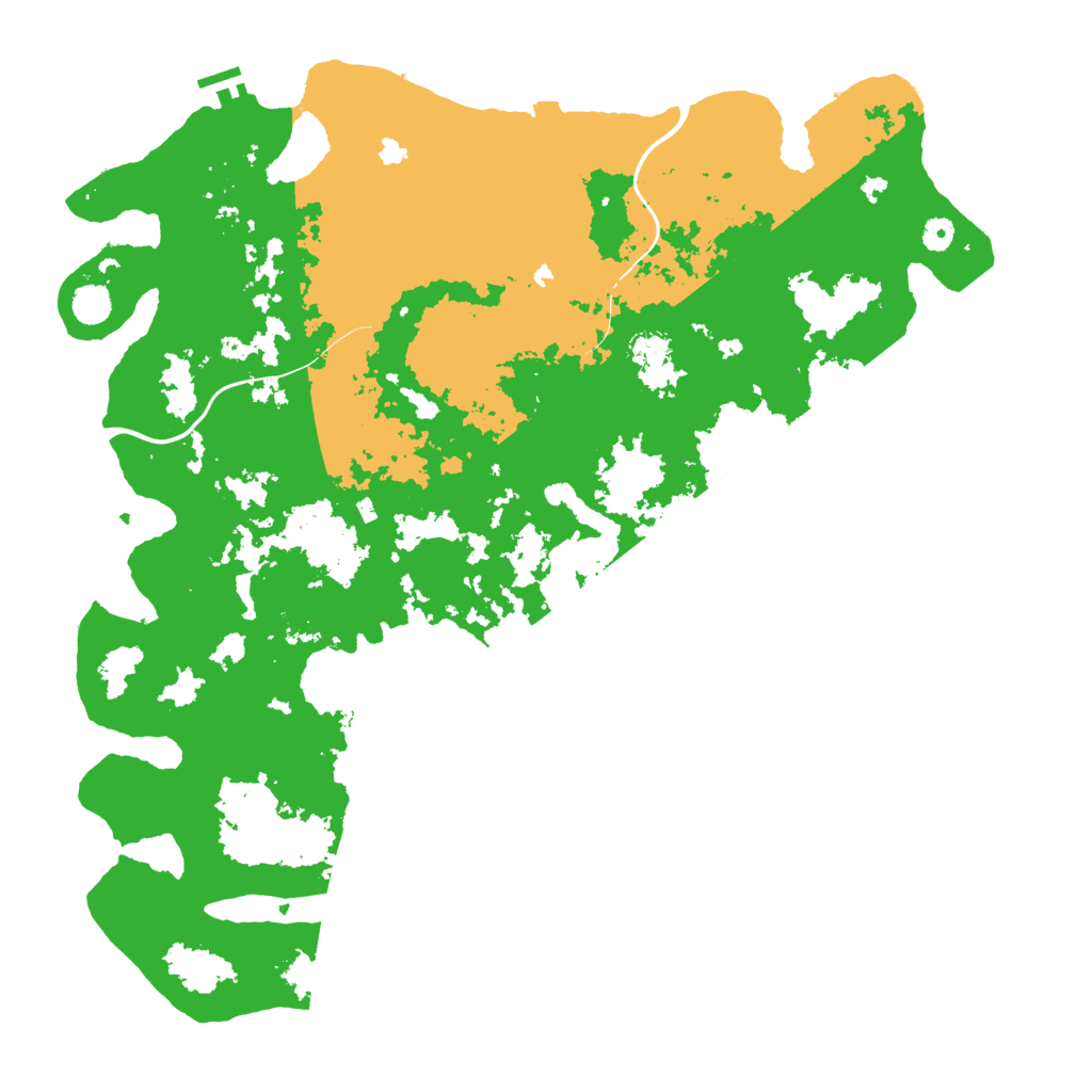 Biome Rust Map: Procedural Map, Size: 5000, Seed: 39192