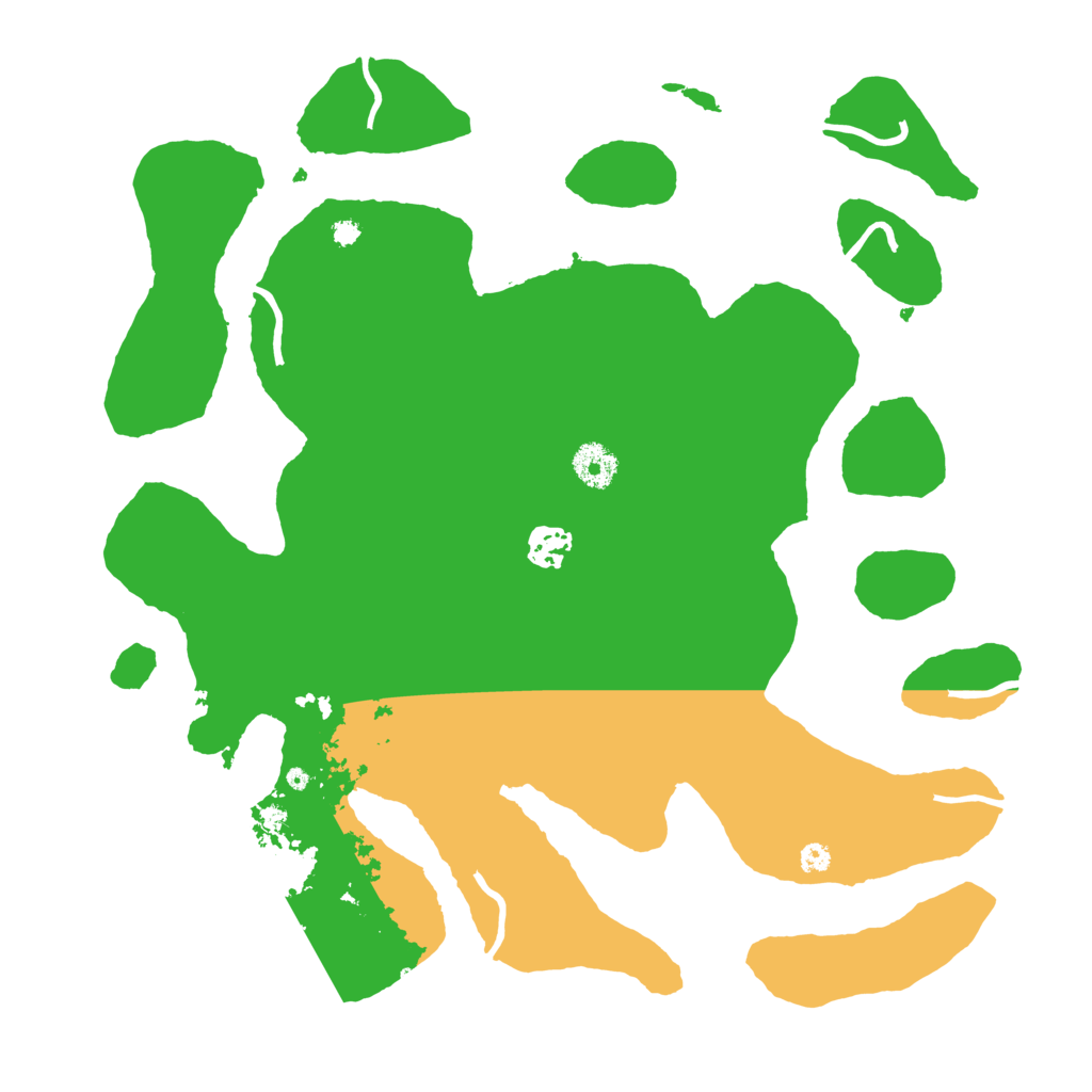 Biome Rust Map: Procedural Map, Size: 3700, Seed: 179503510