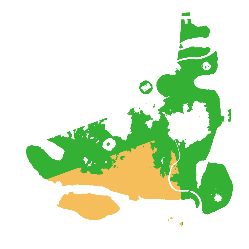 Biome Rust Map: Procedural Map, Size: 3000, Seed: 195125