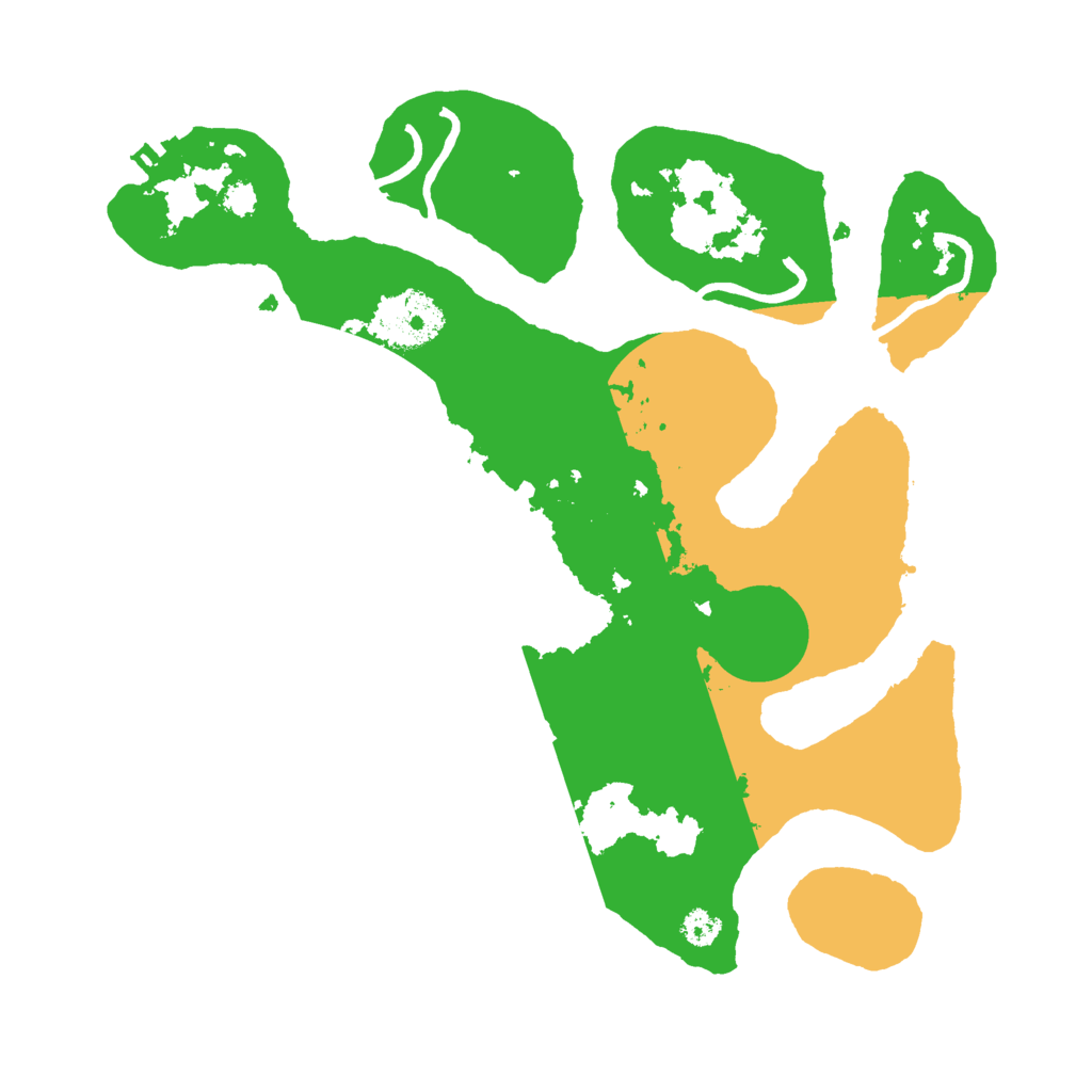 Biome Rust Map: Procedural Map, Size: 3000, Seed: 990868