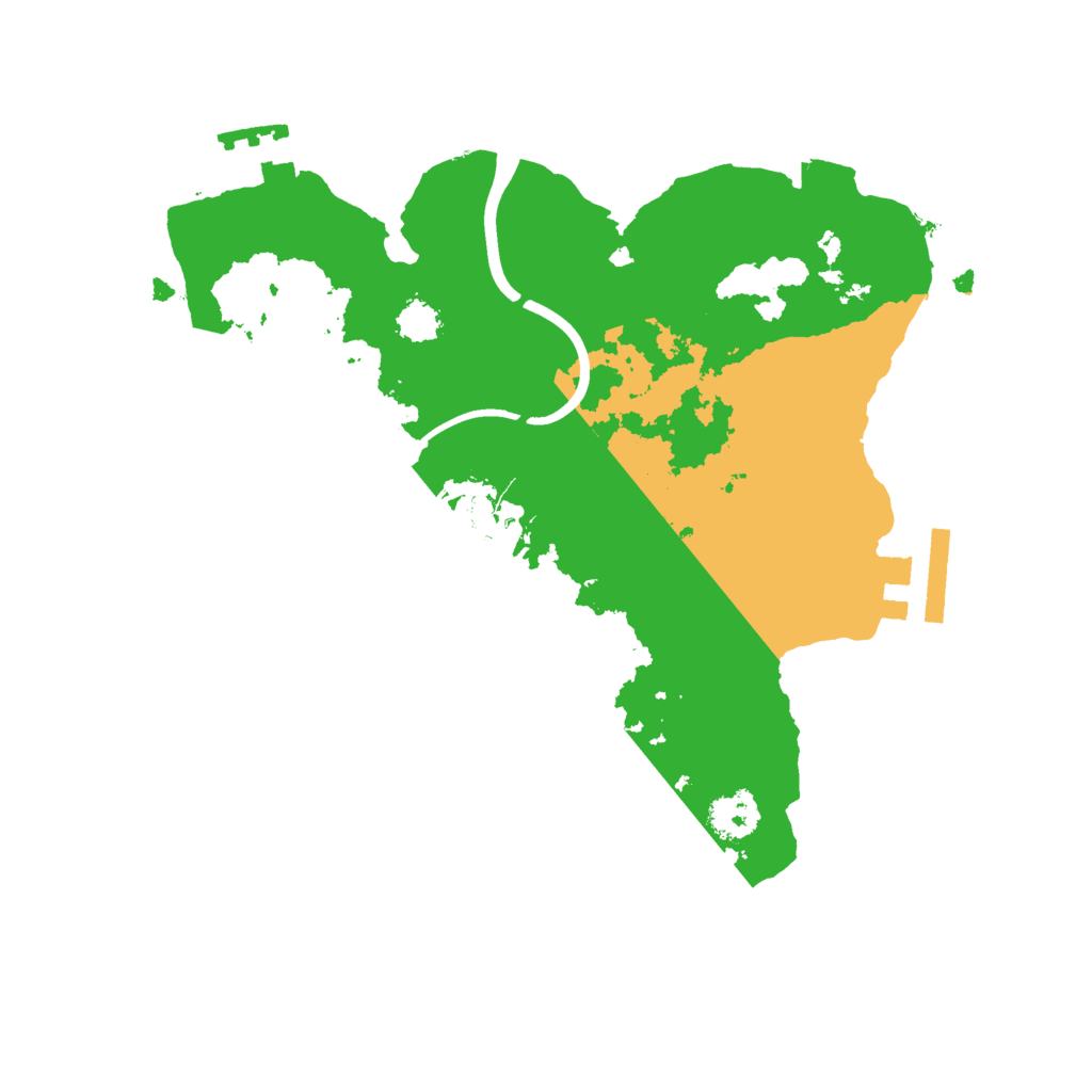 Biome Rust Map: Procedural Map, Size: 2350, Seed: 54321