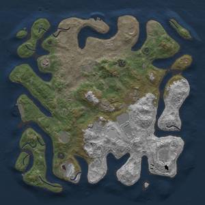 Thumbnail Rust Map: Procedural Map, Size: 4250, Seed: 1445487821, 19 Monuments