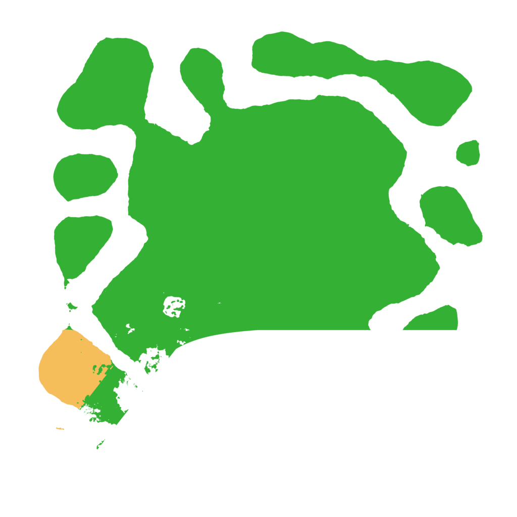 Biome Rust Map: Barren, Size: 3500, Seed: 1555