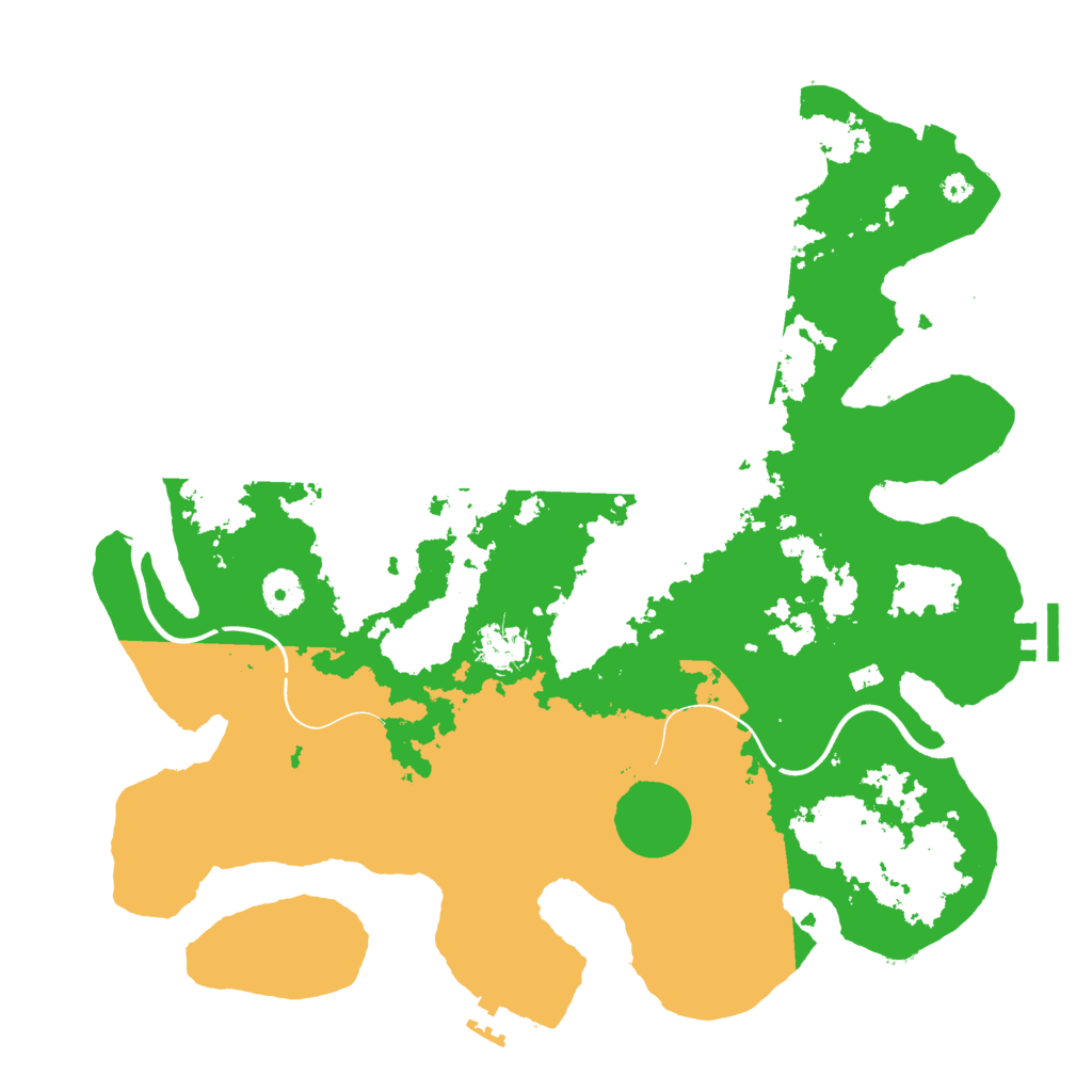 Biome Rust Map: Procedural Map, Size: 3800, Seed: 103988004