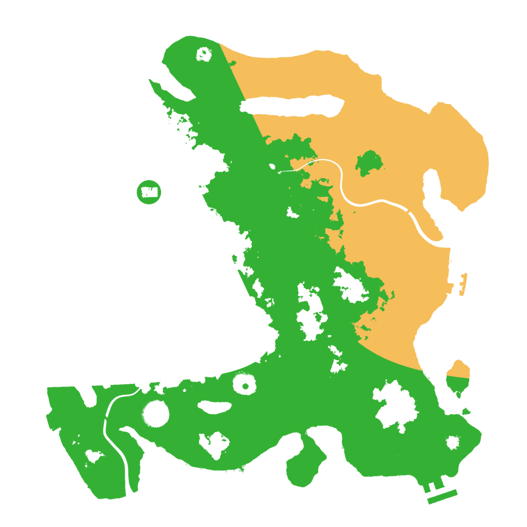 Biome Rust Map: Procedural Map, Size: 3500, Seed: 497071492