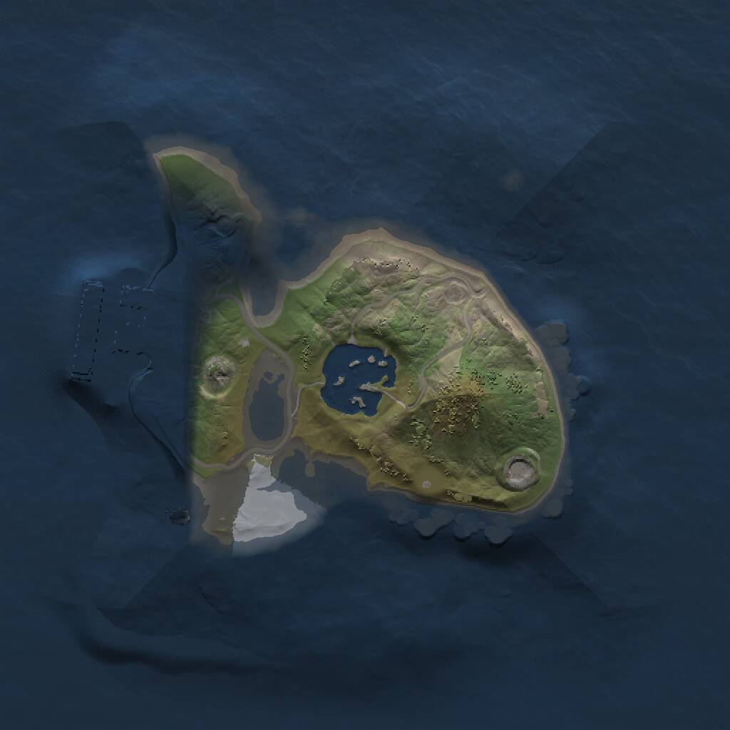 Rust Map: Procedural Map, Size: 1500, Seed: 43, 3 Monuments