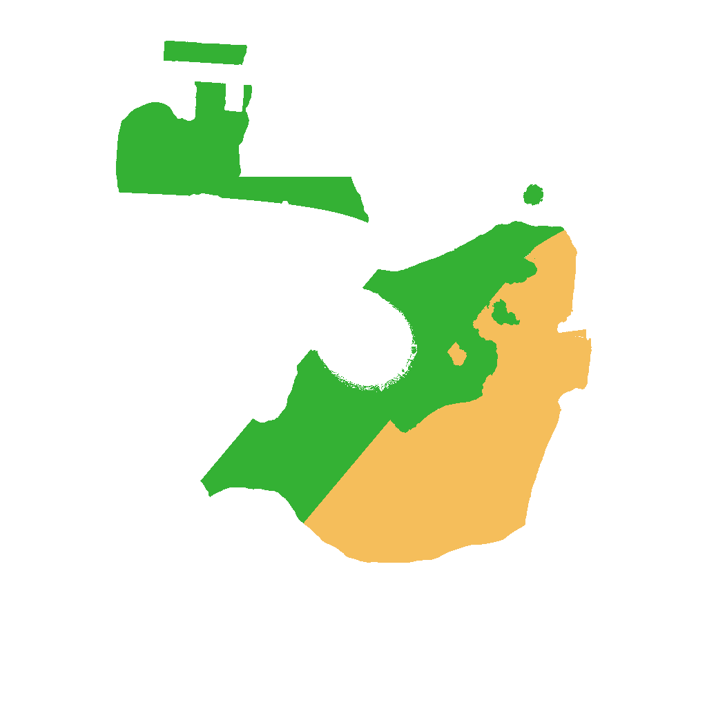 Biome Rust Map: Procedural Map, Size: 1400, Seed: 61